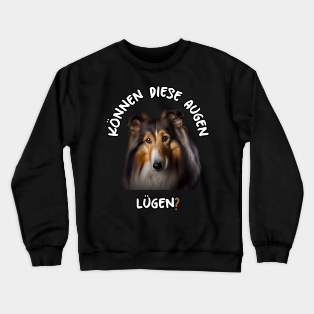 Cute Collie - Can Those Eyes Lie? Crewneck Sweatshirt by PD-Store